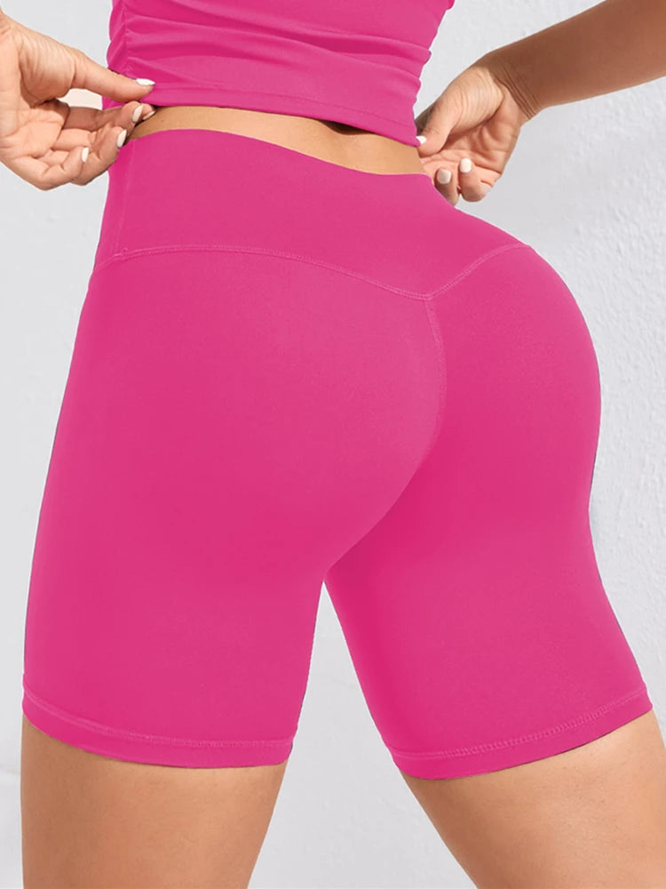 Sexy High Waist Sports Short Women Gym Legging Shorts Girls Quick Drying Fitness Tight Activewear Summer Workout Shorts